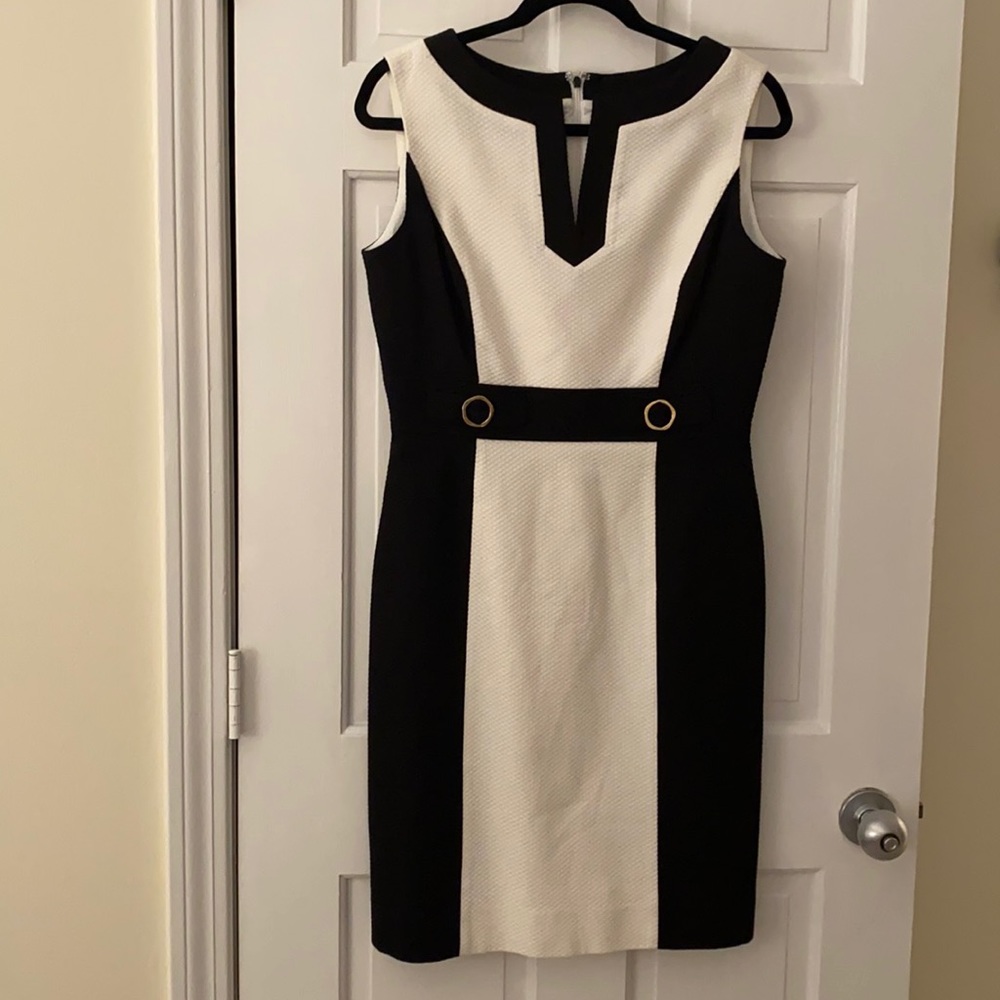 Black and white dress